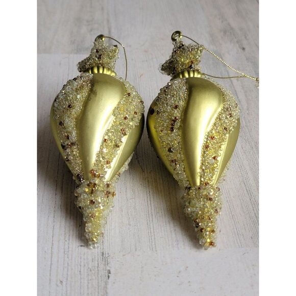 Unique green pointed star set ornament Xmas decor - Picture 10 of 12